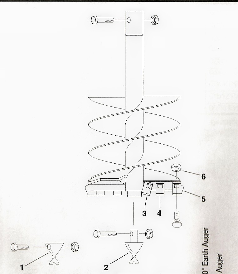 Toro Dingo Auger Bit Parts Diagram teeth