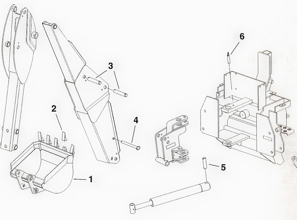 Toro Dingo Backhoe Attachment Model 23163 Parts