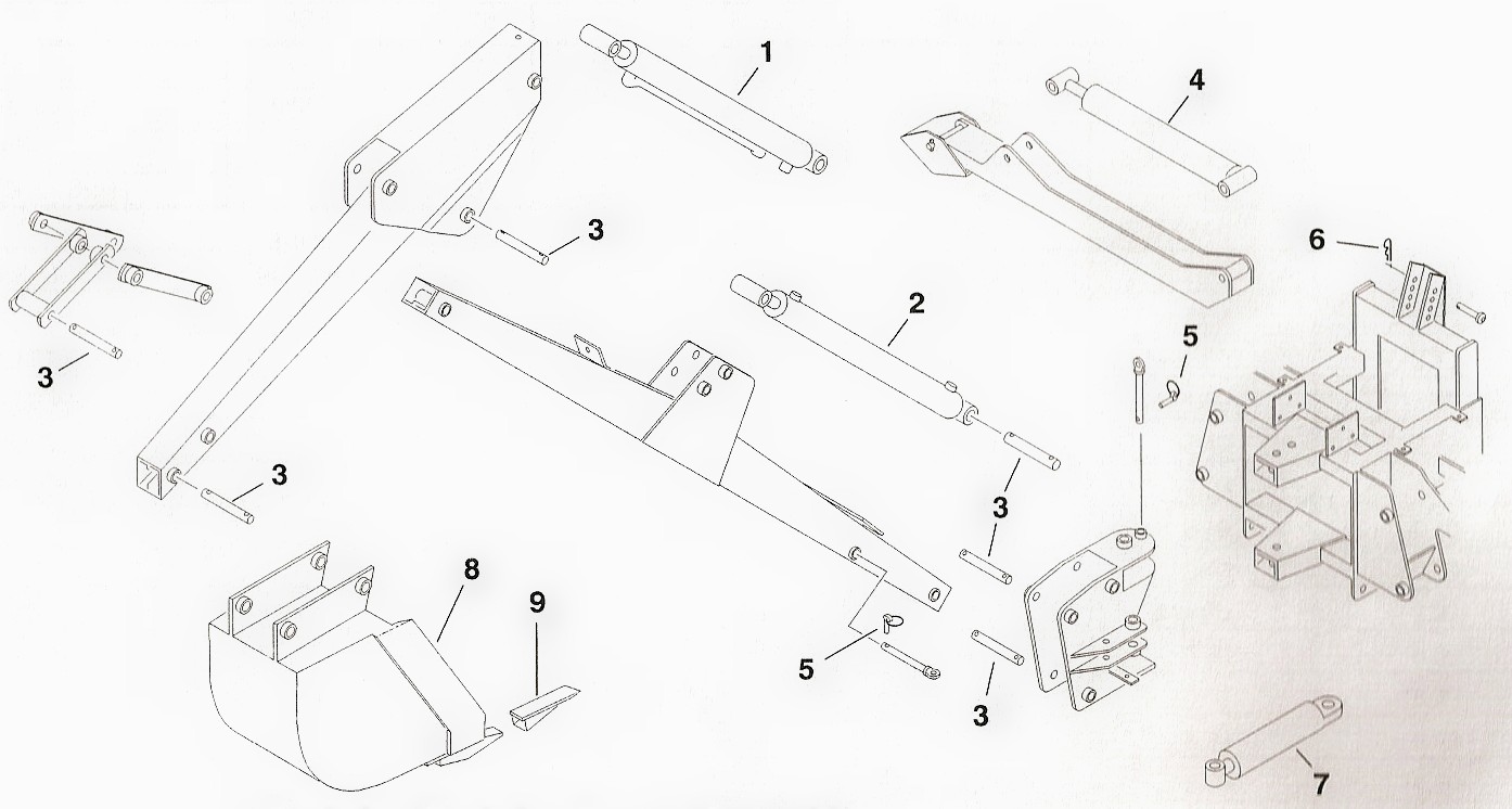 Toro Dingo Backhoe Attachment Parts