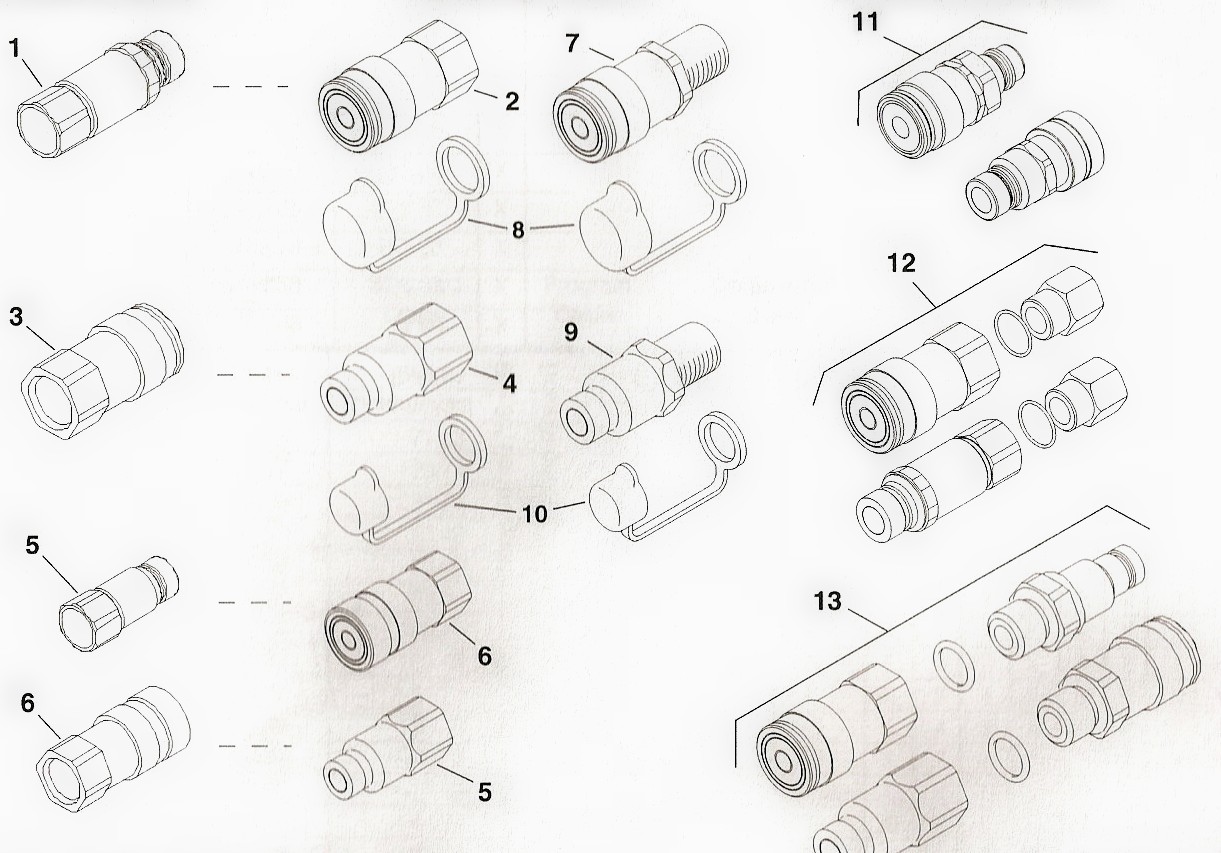 Toro Dingo Hydraulic Connectors Diagram