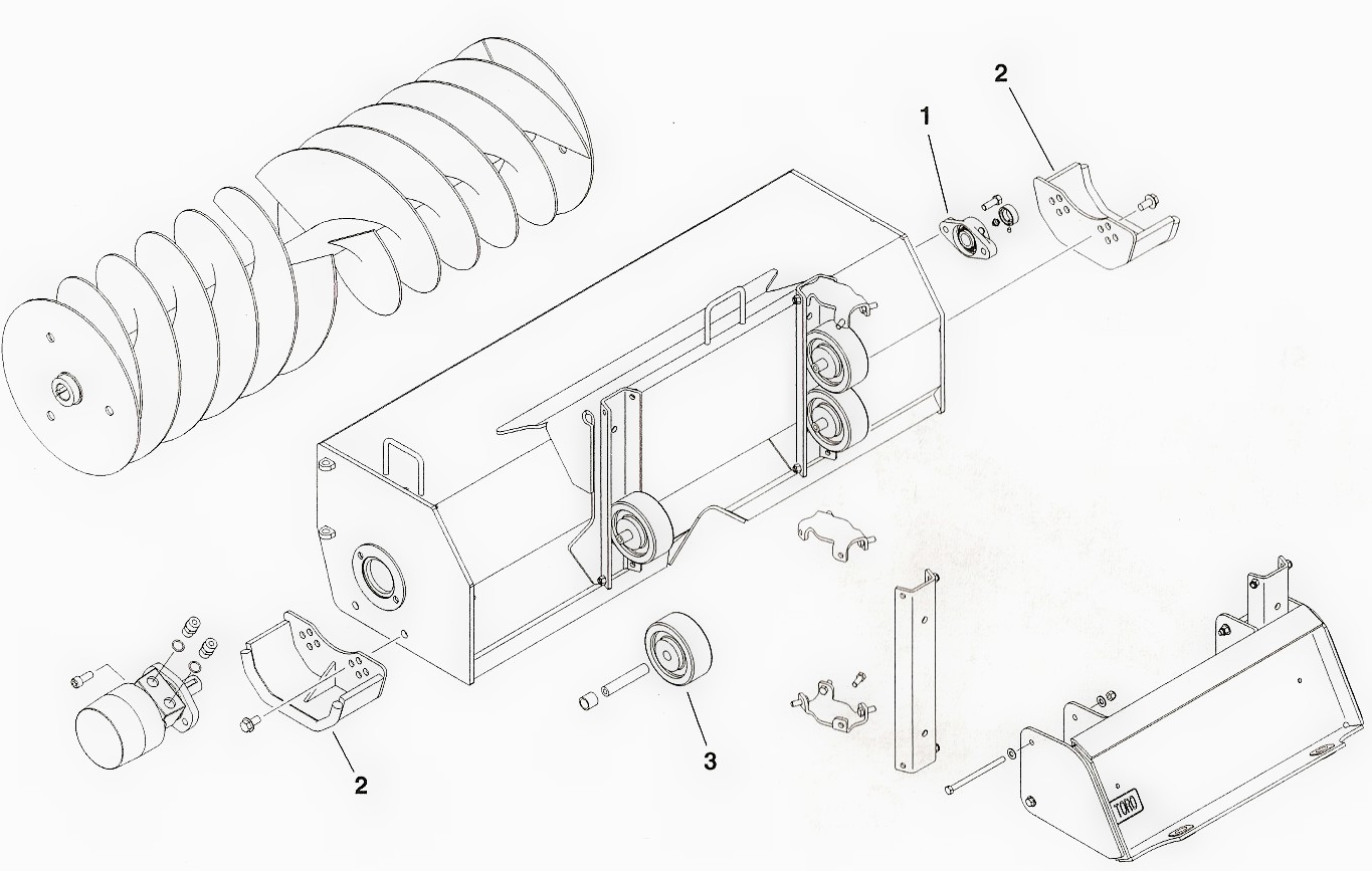 Toro Dingo Trench Filler Attachment Parts Diagram