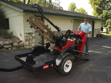 toro trx trencher trailer