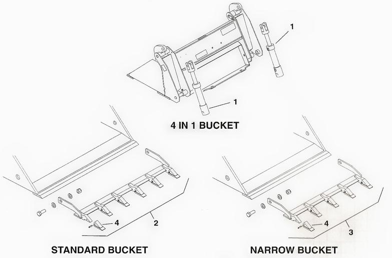 Toro Dingo Bucket Parts and Toothbar