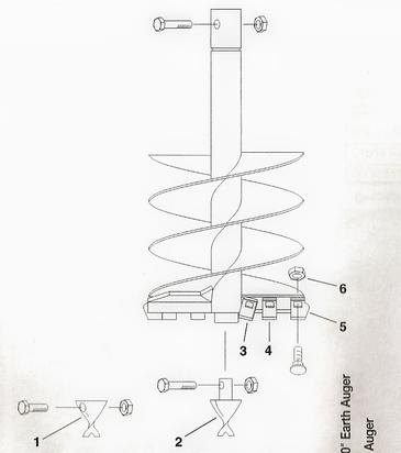 Toro Dingo Auger Bit Parts Diagram teeth