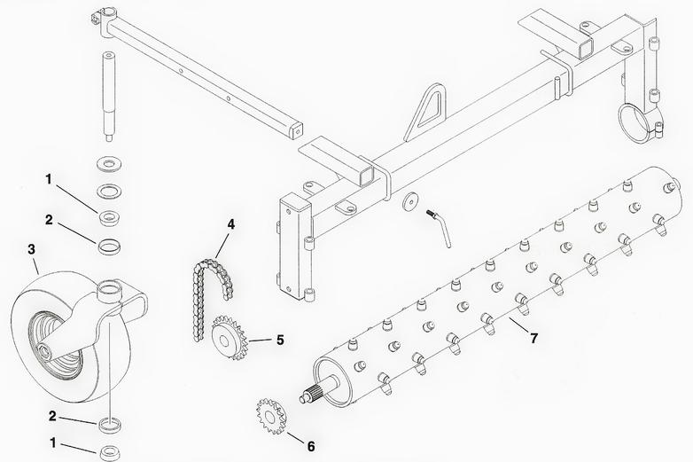 Toro Dingo Harley Rake Attachment Parts Diagram