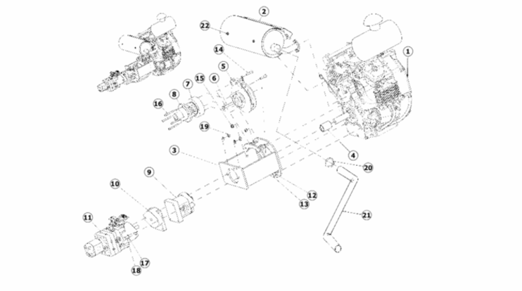 astec rt 160 trencher parts reference