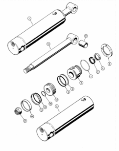 case maxi sneaker plow hydraulic lift cylinder