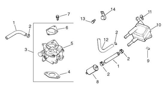 carburetor and fuel pump for kohler engines