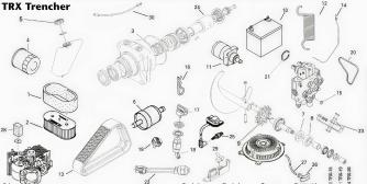 Toro TRX Trencher Parts Diagram