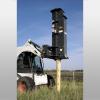 skid loader post hole driver attachment
