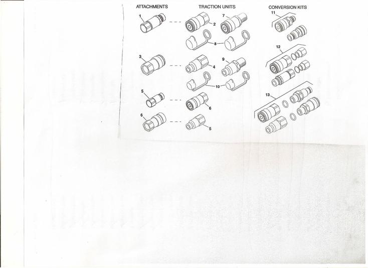 toro dingo hydraulic connectors 100-4701