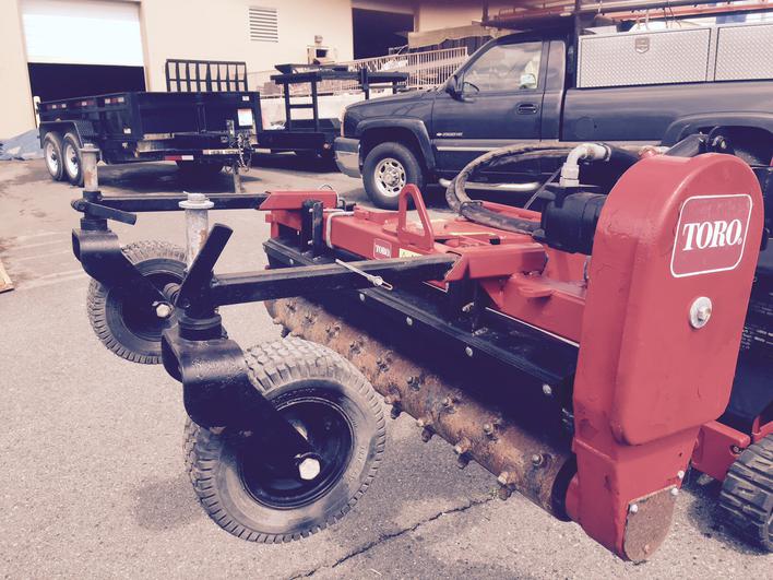 Used Toro Dingo power box rake